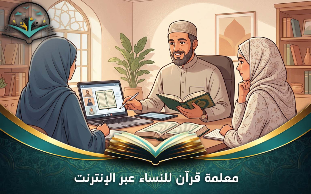 معلمة قرآن للنساء عبر الإنترنت | تعلم خاص وآمن