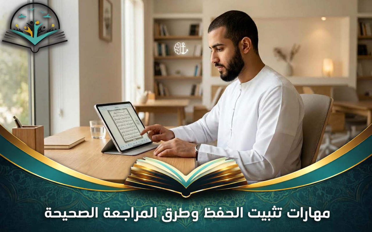 مهارات تثبيت الحفظ وطرق المراجعة الصحيحة: دليل عملي